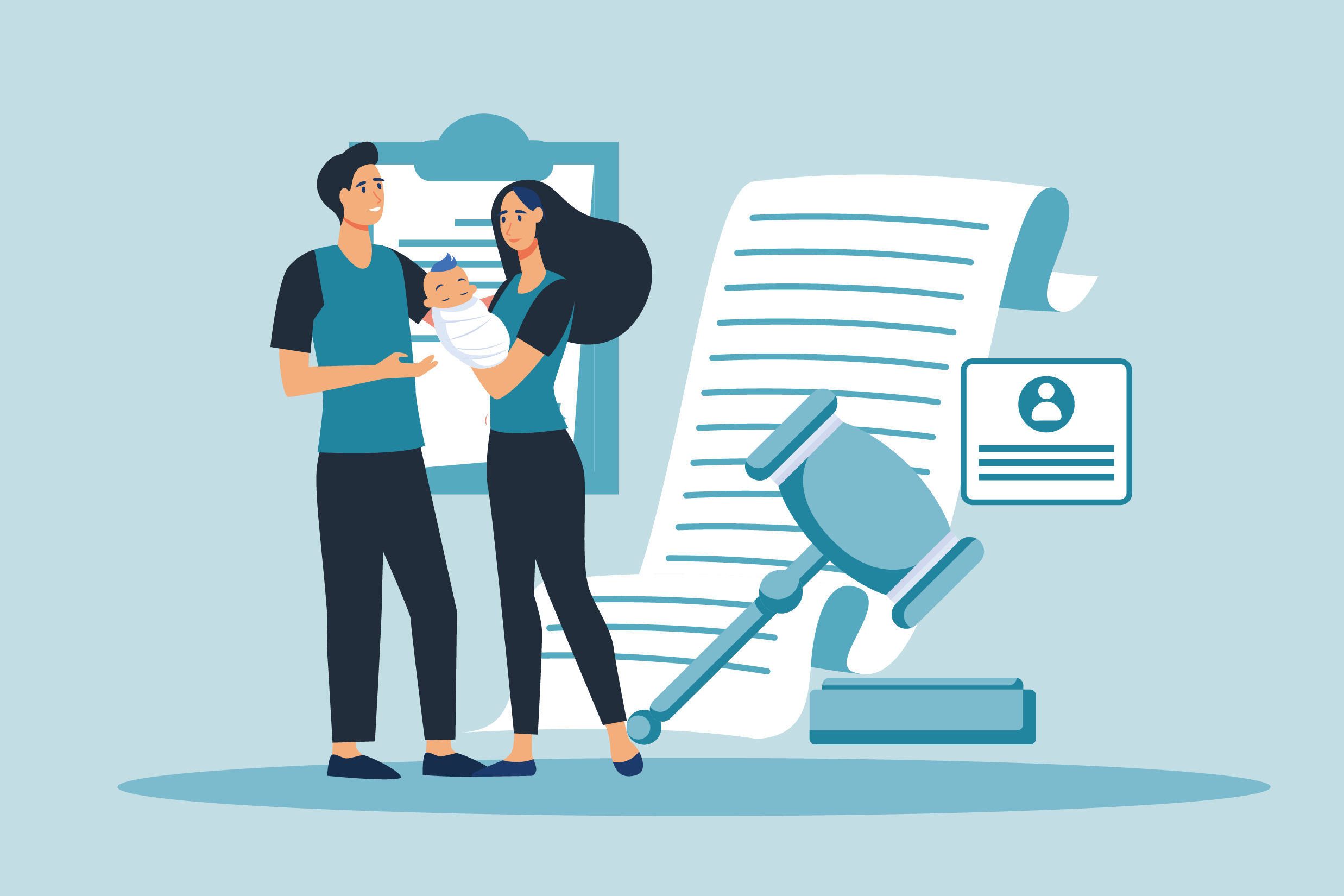 Rodzice opiekujący się dzieckiem naprzemiennie